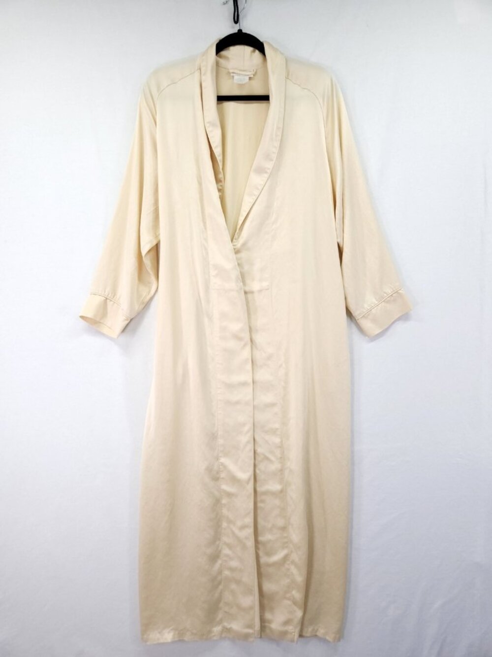 Christine Women's 100% Silk Wrap Robe Size Large Full Coverage *No belt